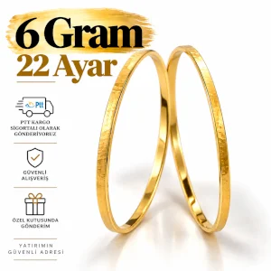 Kibrit Çöpü Bilezik 22 Ayar | Gram aralığı: 5.90 - 6.10 g