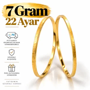 Kibrit Çöpü Bilezik 22 Ayar | Gram aralığı: 6. 90 - 7.10 g