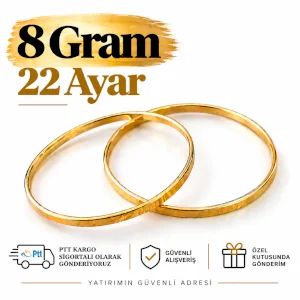 Kibrit Çöpü Bilezik 22 Ayar | Gram aralığı: 7.90 - 8.10 g
