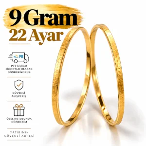 Kibrit Çöpü Bilezik 22 Ayar | Gram aralığı: 8.90 - 9.10 g