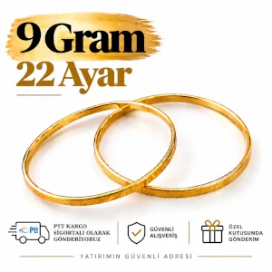 Kibrit Çöpü Bilezik 22 Ayar | Gram aralığı: 8.90 - 9.10 g