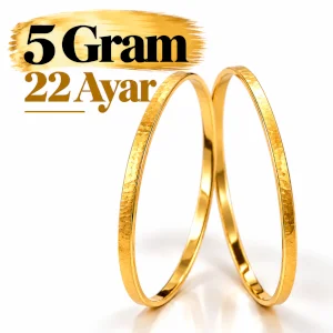 Kibrit Çöpü Bilezik 22 Ayar | Gram aralığı: 4.90 - 5.10 g