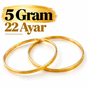 Kibrit Çöpü Bilezik 22 Ayar | Gram aralığı: 4.90 - 5.10 g