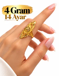 Hint Yüzüğü 14 AYAR | Gram aralığı: 2,90 - 3,10 gr