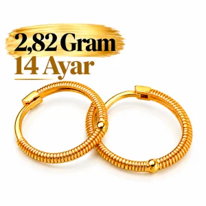 Ajda Küpe 14 AYAR | Gram aralığı: 2,85 - 3,10 g