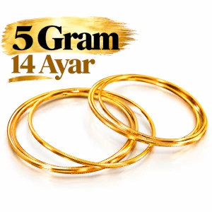 AJDA  BİLEZİK 14 AYAR | Gram aralığı: 4,90 - 5,10 g