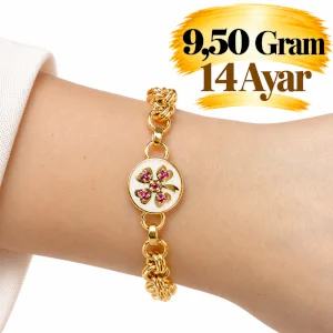 Yonca Bileklik 14 AYAR | Gram aralığı: 9,40 - 9,60 g