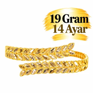 Başak Kelepçe Bilezik 14 AYAR | Gram aralığı: 18,90- 19,10 g