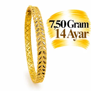 Tam Tur Başak Kelepçe Bilezik  | Gram aralığı: 6,90 - 7,30 g